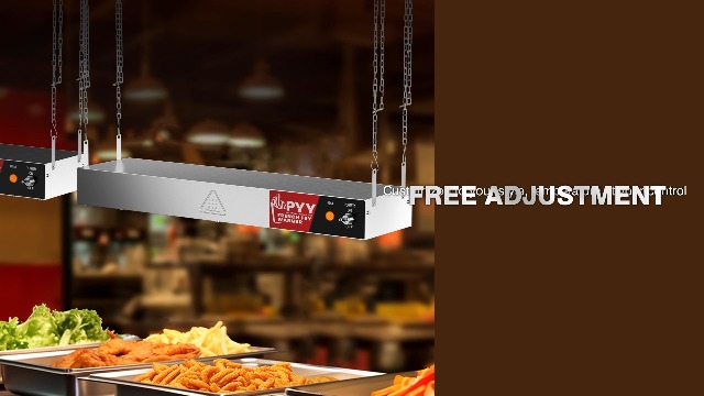 Hanging Food Heat Lamp Infrared Food Waer Fry Heating Lamp 250W With