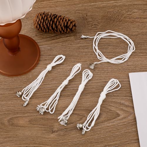 Image of Sliverdew 6 Pack Pull Cord for Ceiling Switch Ceiling Fan Pull Chain Extender Light Pull Cord String with Connector Pull Chain Extension for Ceiling Fan Light Fixture Light Bulb