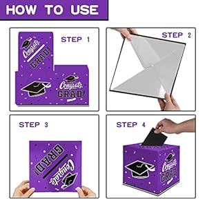 Gatherfungraduationpartydecorationsgraduationboxgraduationcardboxforgraduationgiftgraduationpartyfavorsdecorpartysuppliespurple Urban Country Home Decor Gatherfun graduation party decorations graduation box graduation card box for graduation gift graduation party favors decor party supplies purple urban country home decor