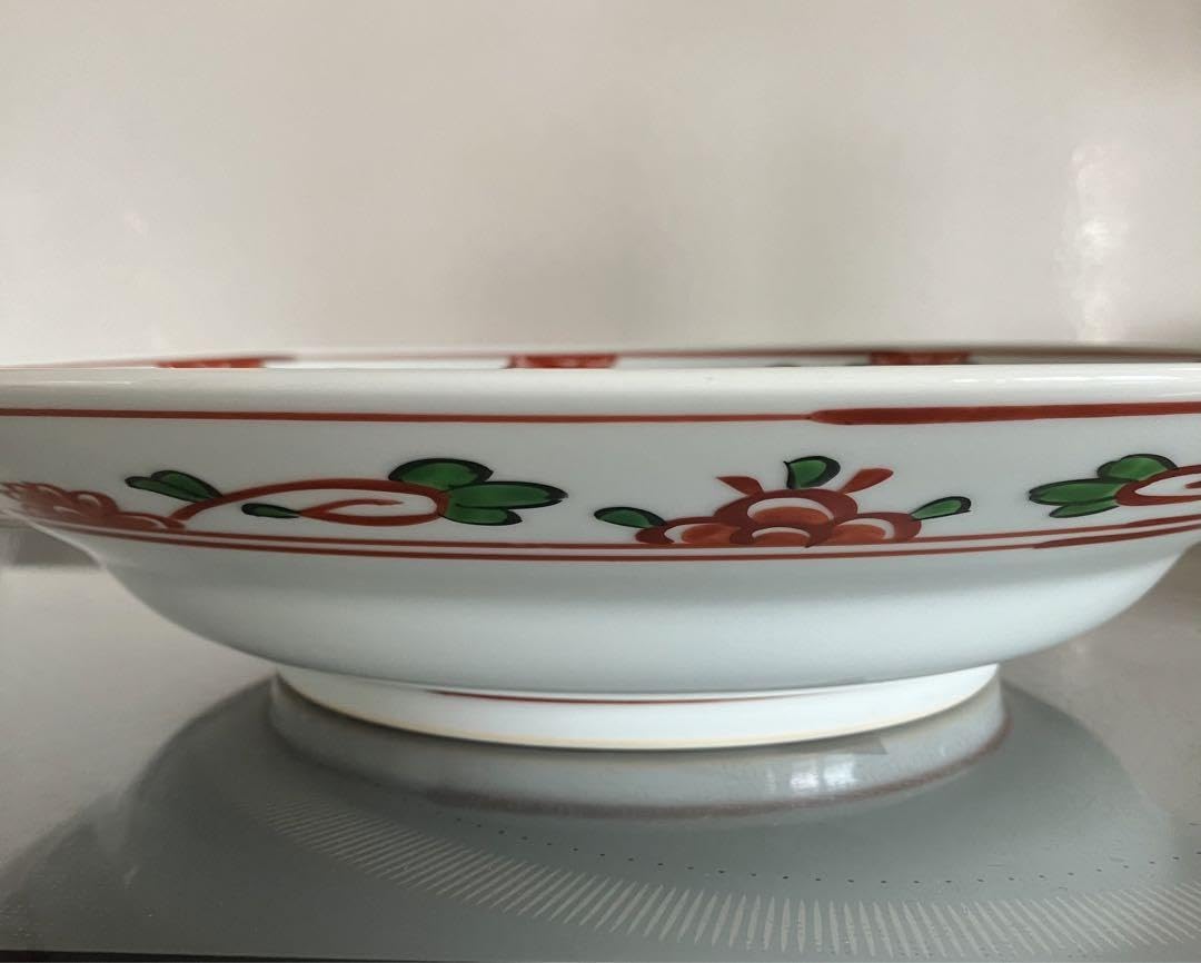 Amazon.co.jp: 有田焼 源右衛門窯 赤呉須花鳥 大鉢皿 : ホーム＆キッチン