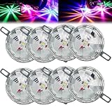 Ergery Universal Waterproof LED Chassis Lights, 12v LED Watermelon Lights for Trucks Offroad Motorcycle Electric Vehicles Chassis Light, Automotive Accent Multicolor Neon Lighting Underglow Kit(8pcs)