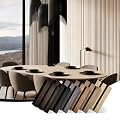 RITOLLO Wood Panels for Wall 4.92"×7.68" Acoustic Panels for Interior Wall Decor, Fluted Sound Absorbing Panel - 6 Color Samples 6 Pack