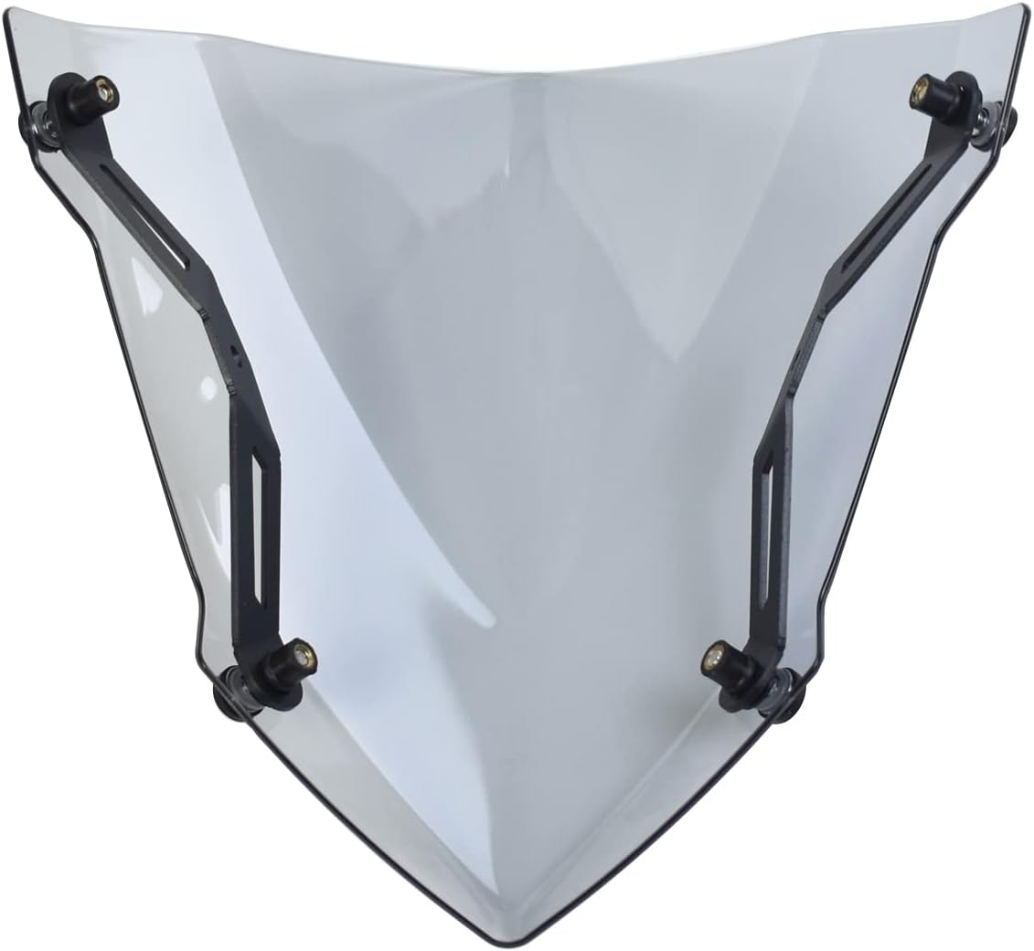 Motorcycle Front Touring Fairing Windscreen Windshield Wind Deflector Cover Compatible with YA-MA-HA MT-03 MT03 MT25 MT-25 2020 2021 2022 2023 2024 2025 (Light Smoke)…