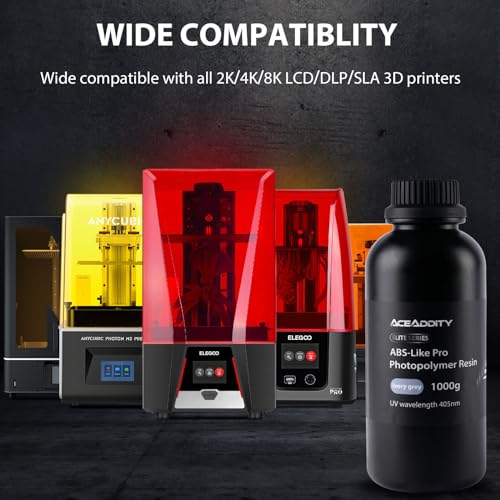 Resina Fotopolimérica Aceaddity ABS-Like Pro - Resina UV Dura y Resistente para Impresoras 3D - Negro (6kg) - Fernando Cortés Resina Fotopolimérica Aceaddity ABS-Like Pro - Resina UV Dura y Resistente para Impresoras 3D - Negro (6kg) - Fernando Cortés