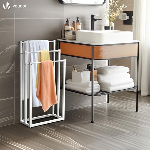 Rangement stable pour serviettes de bain et accessoires de douche