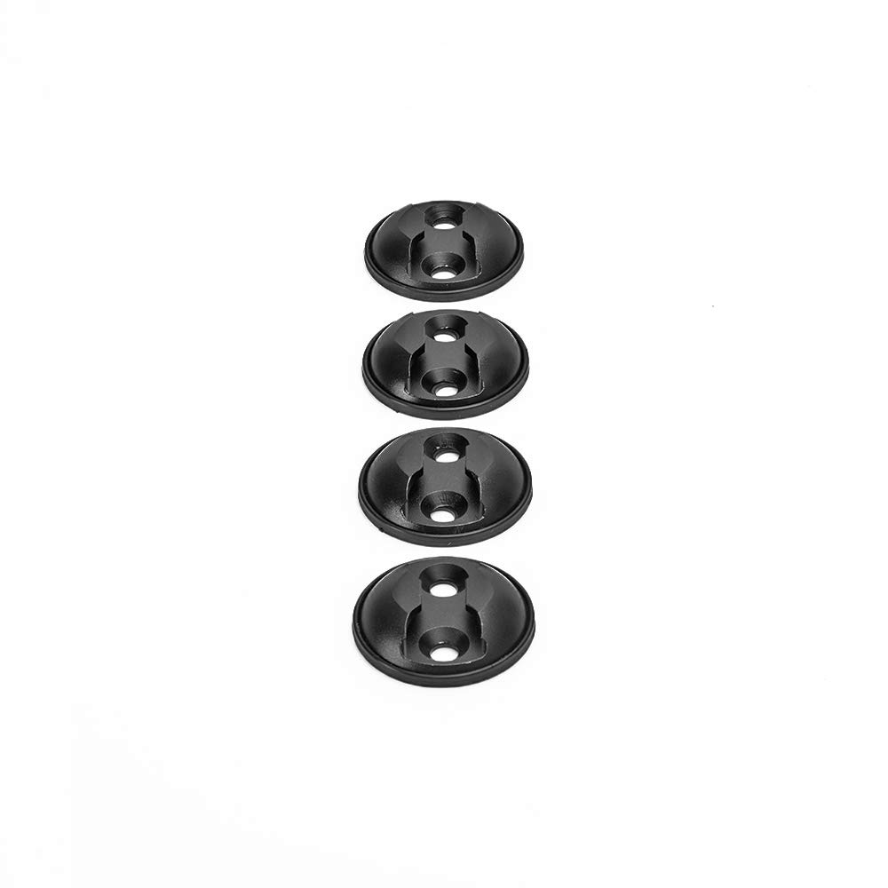 Punti Di Ancoraggio Rotondi Per Binari Aerei - Set Di 4, Neri, Per Moto E Furgoni - Foto 8