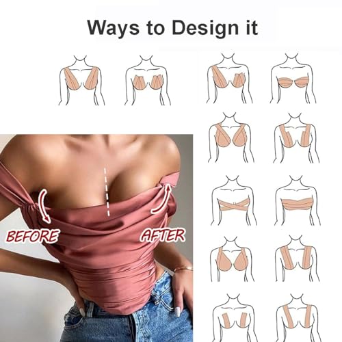 LECIEL Boob Tape, Boobtape for Breast Lift, Bra Tape for Strapless Dress with Large Breasts A-E Cup3