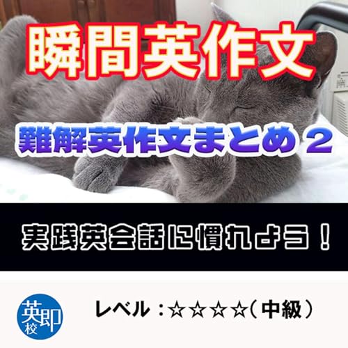 『【瞬間英作文：特別編】英作文修行の旅29　難解英作文まとめ2』のカバーアート