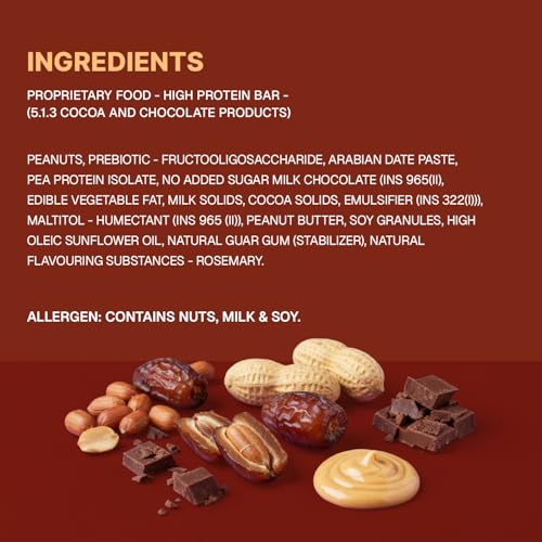 Image of Phab Cheat Protein Bar - Chocolate Peanut Butter | High Protein Snack (15g) | No Added Sugar | Low Calorie Fudge Bar | Healthy Guilt-Free Snack | Pack 12-50g each