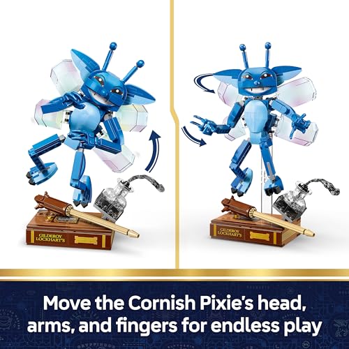 LEGO Harry Potter Cornish Pixie Toy - Bedroom or Desk Decor Figure w/Gilderoy Lockhart's Book and Wand - Birthday Gift for 8+ Year Old Girls & Boys - 76461 - Image 2