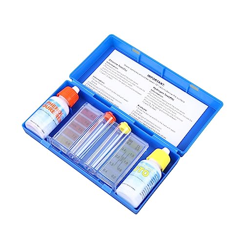 Gatuida 1Juego Kit de Reactivo de Prueba de Agua para y Spas de Test de Ph y Alcalinidad Total Análisis Químico y Rápido para