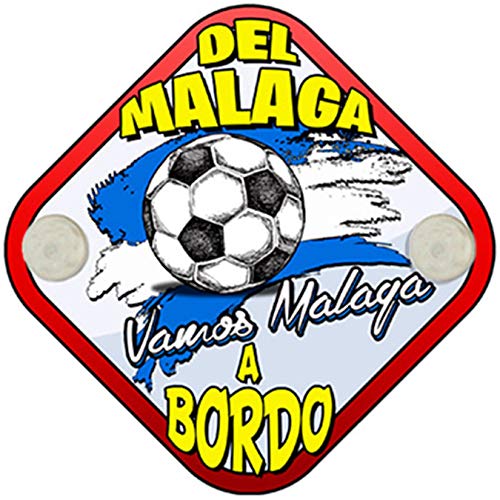 Cartel bebé a bordo hincha del Málaga a bordo
