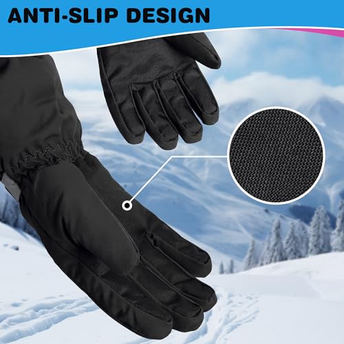 ThxToms Kids Winter Gloves, Waterproof Ski Snow Gloves for Boys and Girls, Winter Warm Gloves for Cold Weather Outdoor Play - Image 5