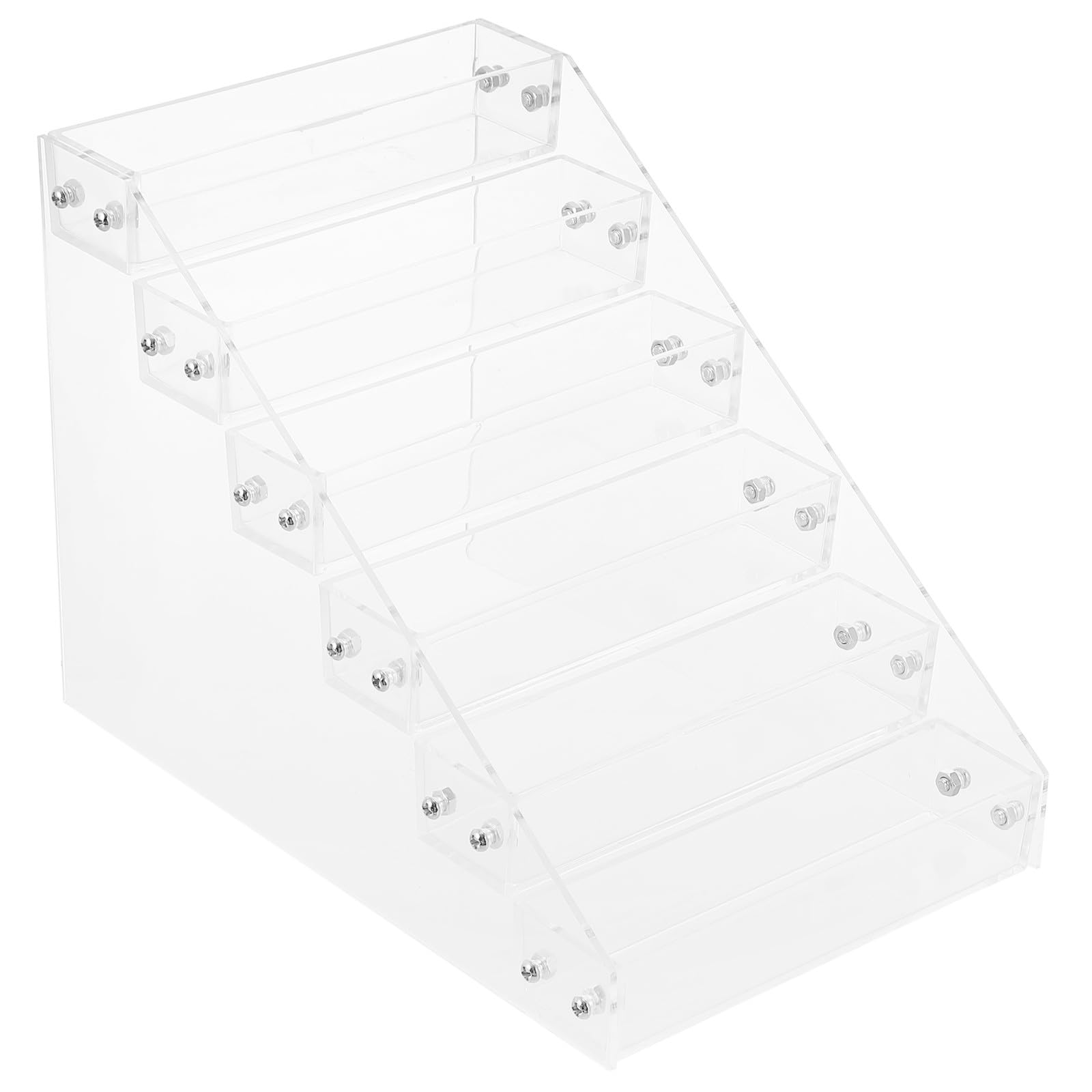 DOITOOL Organizer per Smalti per Unghie in Acrilico Trasparente a Livelli, Supporto Semplice e Moderno per Cosmetici da Tavolo in Camera da Letto