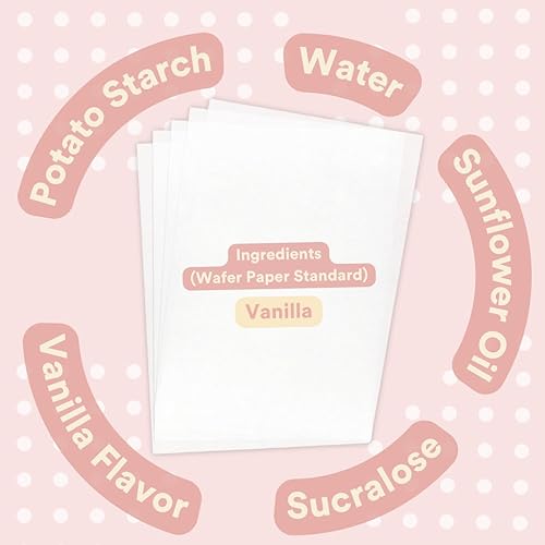 Miniatura 2 de Printable Edible Wafer Paper Sheets from paper2eat (0.30 mm - 100 sheets/Vanilla)