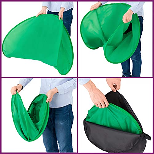 SOU FOTO Fundo Chroma Key Verde Portátil Para Utilização em Encosto de Cadeiras | Ideal para Lives,
