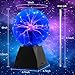 Gresus 6 Inch Plug-in Plasma Ball Lamp - Touch & Sound Sensitive Interactive Plasma Lamp Nebula Sphere Globe, Science Educational Gift for Decorations/Parties/Bedroom (Blue)