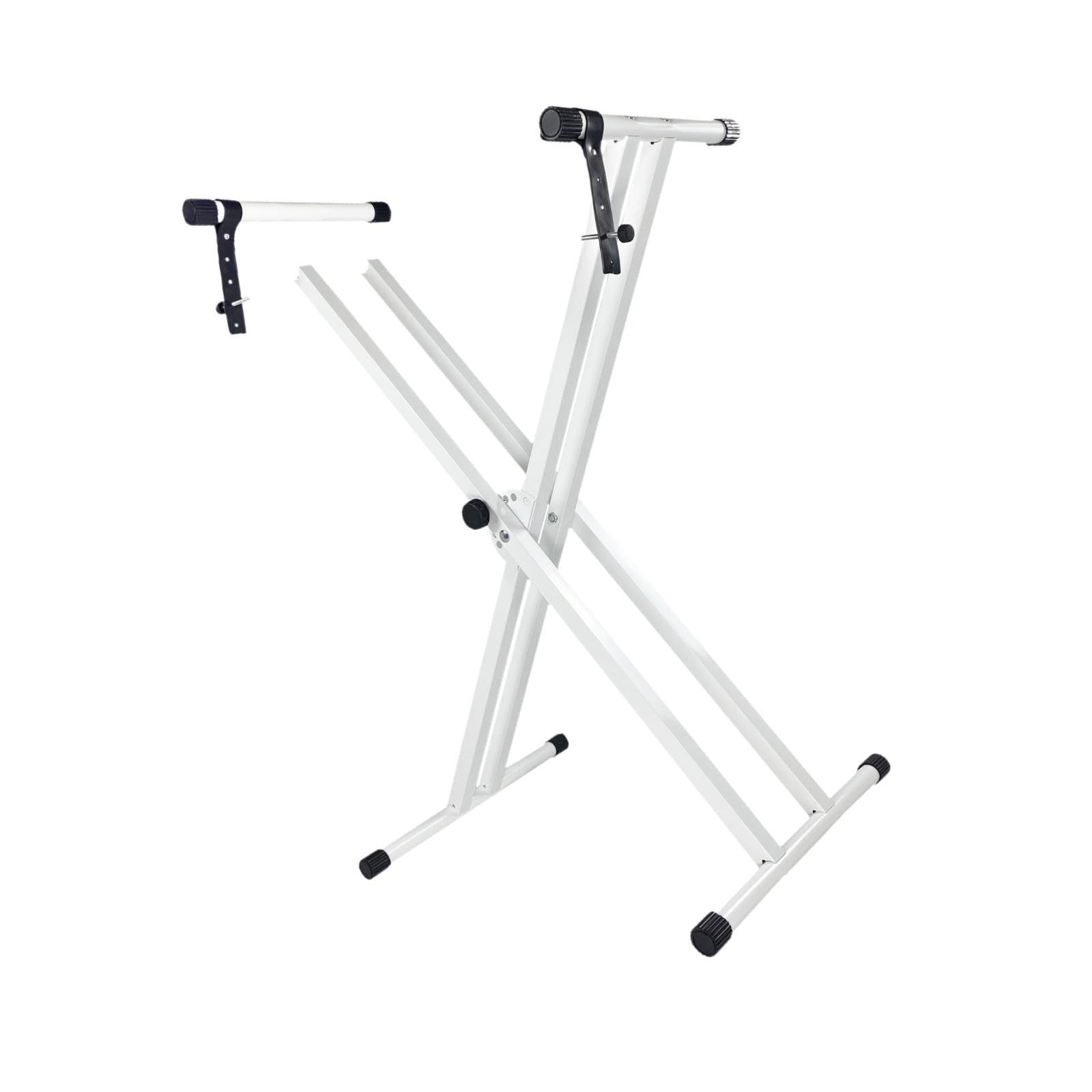 Colaxi Piano Stand Digital Piano Stand Strong Easy to Use Double Pipe Organ Holder Rack Electronic Keyboard Stand for Stage Beginner