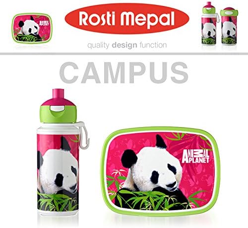 Culinaris Rosti Mepal Campus Set - Lunch Box & Drinks Bottle Animal Planet Panda