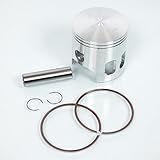Piston moteur Wiseco Ø66.5mm surcote +0.50 compatible avec moto Yamaha 175 IT 1976 à 1983
