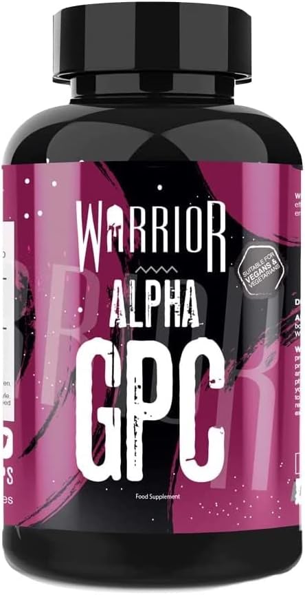 Warrior Alpha GPC – Acetylcholine – Choline Supplement – Nootropic Ingredients – for Stress Relief & Enhance Cognition – Flow State – 60 Capsules