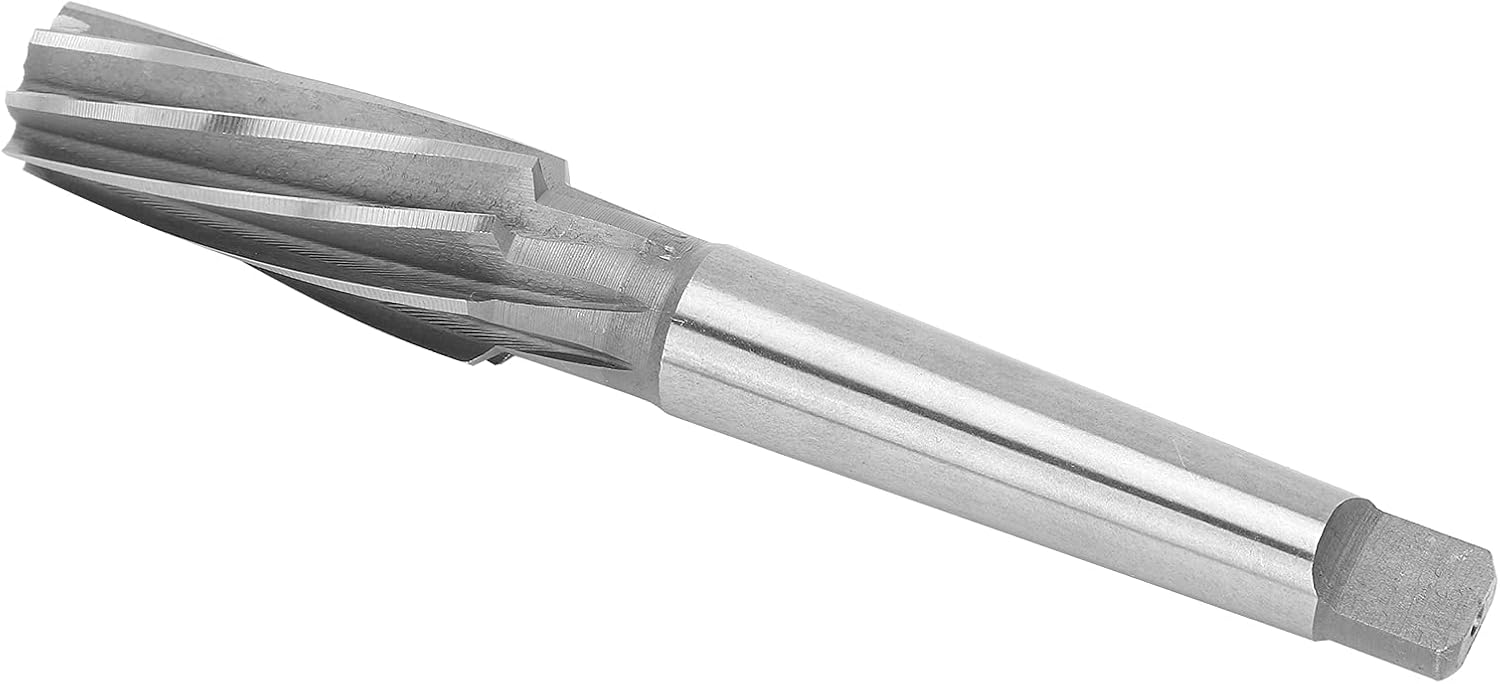 Machine Reamer 1:10 Taper, HSS Reamer, 19 x 50 x 24 mm Accurate Cutter for Processing, Manual Machining, HSS Material, 50 mm (2 in) Cutter Length