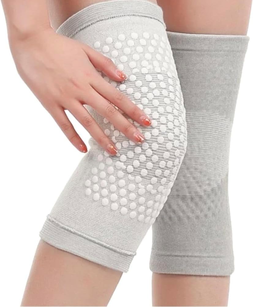 Yumşacık Konforlu Dizlik Kendinden Isıtmalı Destek Dizlik Isıtıcı Gri (YURT DIŞINDAN) M,L, XL Beden, 2’li Isıtıcı Destek – Termal, Esnek, Eklem Koruyucu, Ağrı Azaltıcı, Gri Diz Isı Bandı (X-Large)