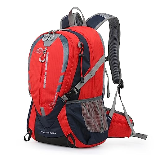 INOXTO Small Hiking Backpack with 2L Water Bladder and Waterproof Rain Cover, 25L Hydration Daypack for Travel, Cycling, Camping, Outdoor