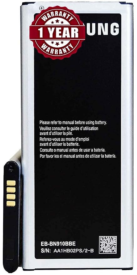 NIXST Mobile Battery for Samsung Galaxy Note 4 N910 N910F N910F N910A (BN910BBE with 1 Year Warranty)