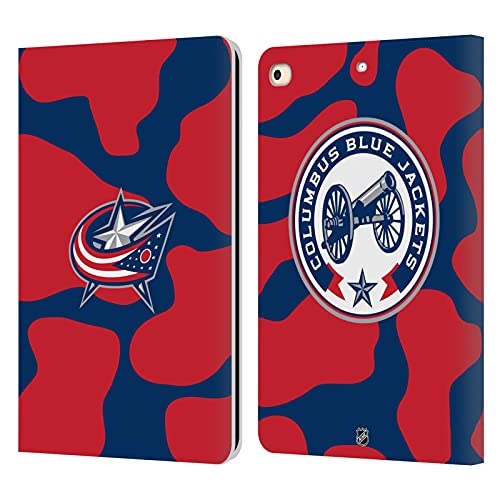 Coque cuir iPad 9.7 Columbus Blue Jackets finitions soignées Head Case