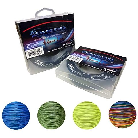 Ohero Adrena-Line Braided Fishing Line 300 Yard Spool (Green, 50 lb) Cover