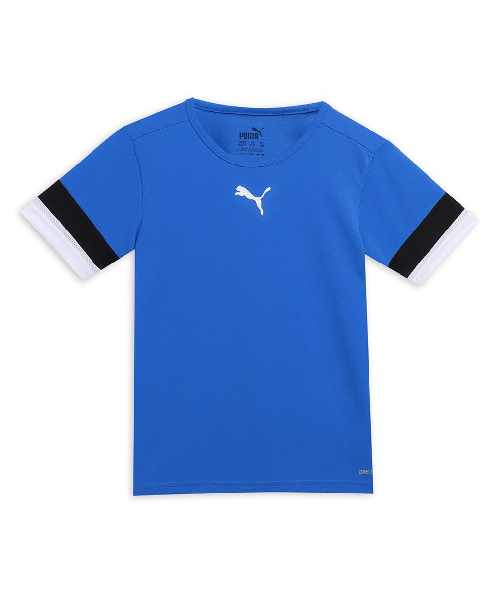 PUMA Unisex-Kids Shirt, Electric Blue Lemonade-Puma Black-Puma White, 164
