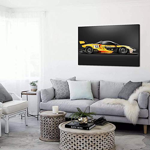 Toile McLaren jaune art moderne pour décorer un grand mur - 4