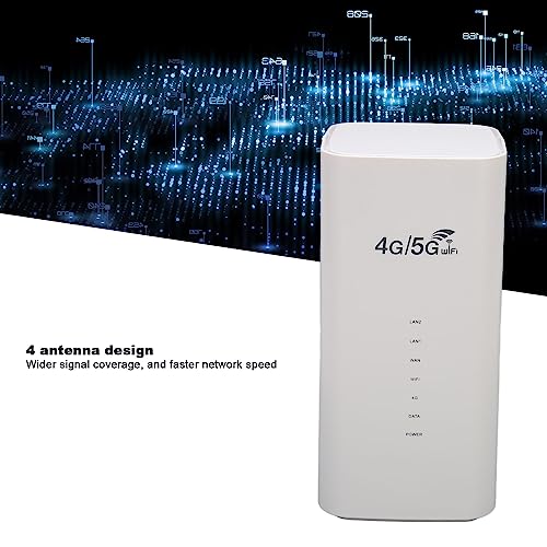 Image of Sanpyl 4G LTE Router, Wireless WiFi Hotspot Mobile Broadband Router with 4 Antennas and SIM Card Slot, for 32 Devices, for Phones Tablets Computers (US Plug)