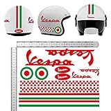 pegatinas vespa 200 iris Kit compuesto por 12 piezas para casco vespa en color rojo. El tamaño que se muestra en la imagen es sólo para fines ilustrativos, las proporciones pueden variar ligeramente. Vinilos en acabo brillo.