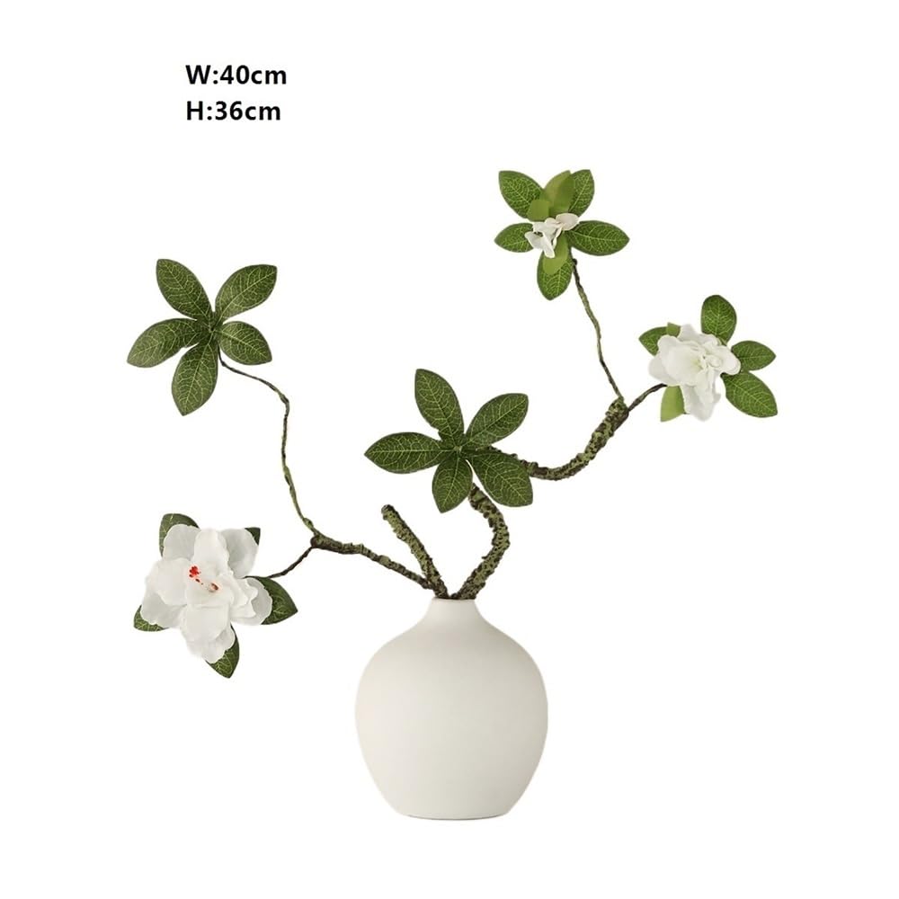 sztuczne kwiaty Roślina doniczkowa Salon Dekoracyjna symulacja Kompozycja kwiatowa Roślina azalia Ceramiczne produkty kwiatowe Salon