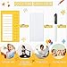 Dry Erase Checklist Board Chore Chart for Kids to Do List Board My Chores RV Checklist Plastic Detachable Daily Checklist with Markers and 3 Erasable Paper for Routine Planning (Yellow, Minimalist)