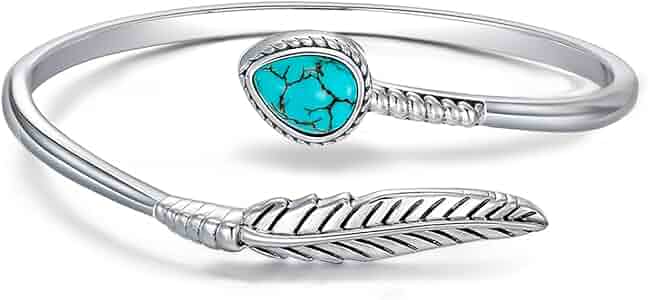 Amazon.com: DOLIOX Native American Bangle Adjustable Genuine