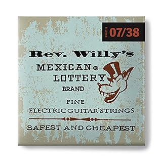 Dunlop RWN0738 Reverend Willy Electric Guitar Strings – Extra Light - Les Beatles, Paul McCartney, John Lennon, RIngo Starr, George Harrison