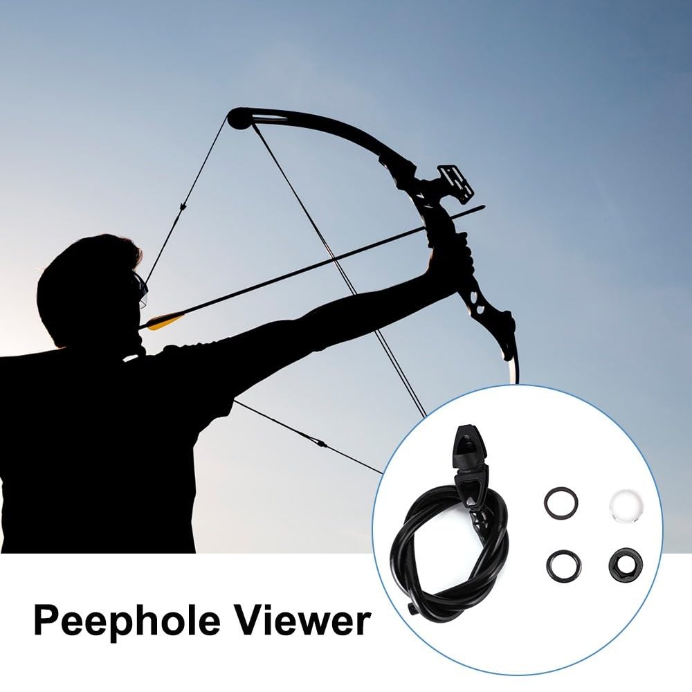 MiOYOOW Tube Peep Sight Kit 6X/8X Clarificateur Accessoires de Tir à l'Arc pour Arc à Poulies