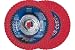 4-1/2" x 5/8-11 POLIFAN Curve Flap Disc SGP, Ceramic Oxide, 60 Grit, Medium Radius
