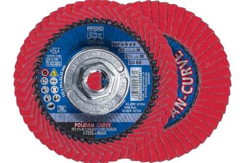 PFERD POLIFAN-Curve Ceramic Oxide 60 Grit