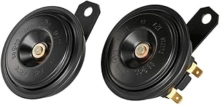 Aplex Clax Denso 2 Piece Set - Zumor Universal Fit Modern Plastic Black Horn for Passenger Car