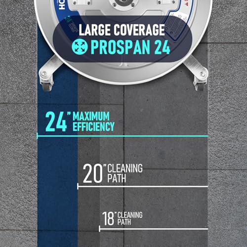 Image of MEKOH 24 inch Pressure Washer Surface Cleaner for Large Areas, 4500PSI Stainless Steel Power Washer Surface Cleaner, Dual-Handle & 4 Wheels, Extra-Wide Pressure Washer Attachment for Home & Commercial Use