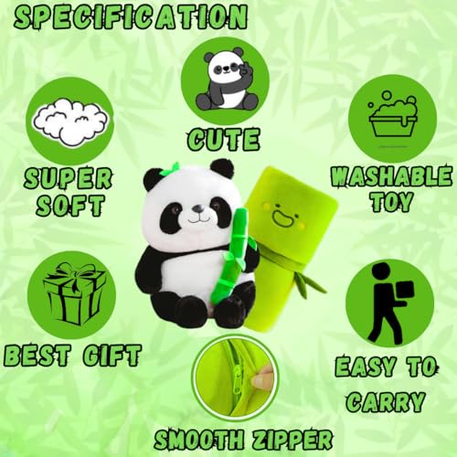 Image of Baby Panda Soft Toy for Girls & Boys | Cute Panda Plushie Teddy Bear | 30cm Small Panda Toy for Kids for Kids & Toddlers
