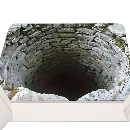 3D-Optik-Teppich, 50 X 80 Cm Großer Teppich Mit Ziegelsteinmuster Und...