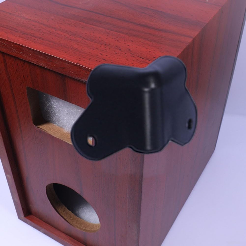 8 Piece Black Guitar Amp Speaker Corner Protectors for Cabinet Protection, As Picture Show - Image 4