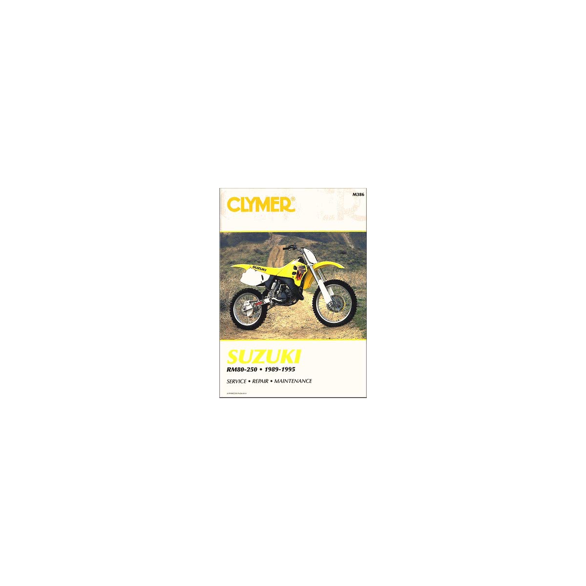 Clymer Service Manual for Suzuki RM125 (1989-1995) cover