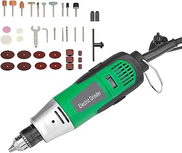 260W Rotary Tool Power Die Electric Multi-function Grinder Carver Set, Stepless Variable Speed Adjustment, 31000RPM, Lightweight