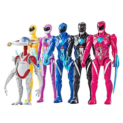 2021 Power Rangers Action Figures – Best Rangers Toys - New Set of 6 Pieces – Amazing Super Heroes Power Toys – 5-Inch Power Figures Gift Set – Birthday Party Supplies Toy Set
